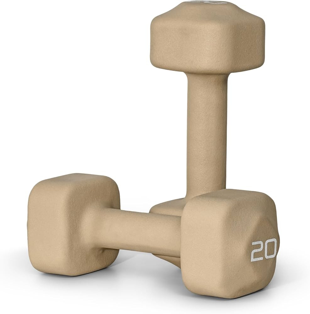 Tone Fitness Neoprene Dumbbell Weight Pairs with Anti-Roll Square Head | Multiple Options | Amazon (US)