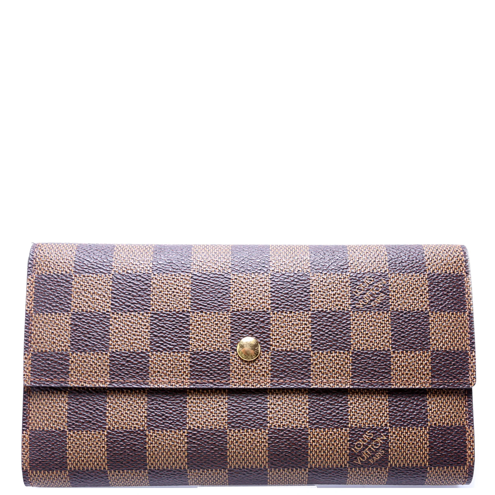 Sarah Wallet Damier Ebene | Keeks Designer Handbags