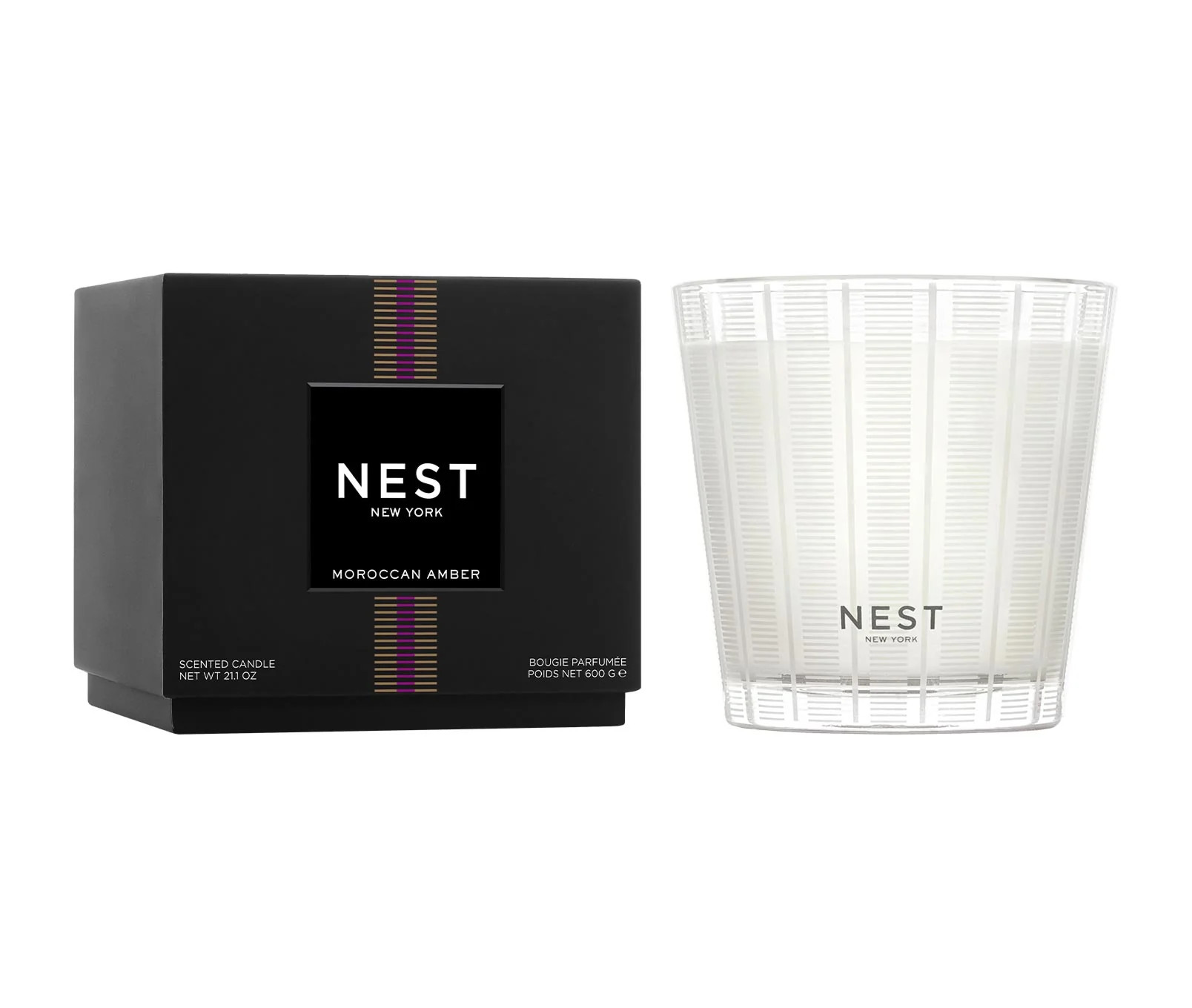 Moroccan Amber 3-Wick Candle | NEST Fragrances