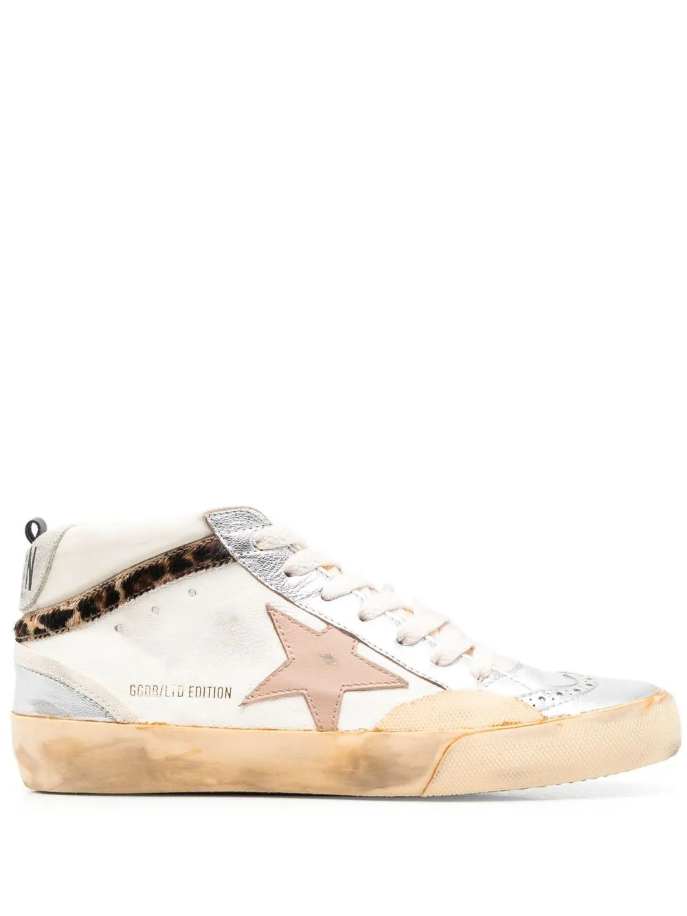 Golden Goose Mid-Star high-top Sneakers | Neutrals | FARFETCH | Farfetch Global