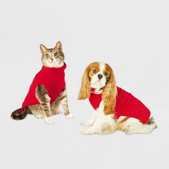 Holiday Dog and Cat Sweater - Red - Wondershop™ | Target
