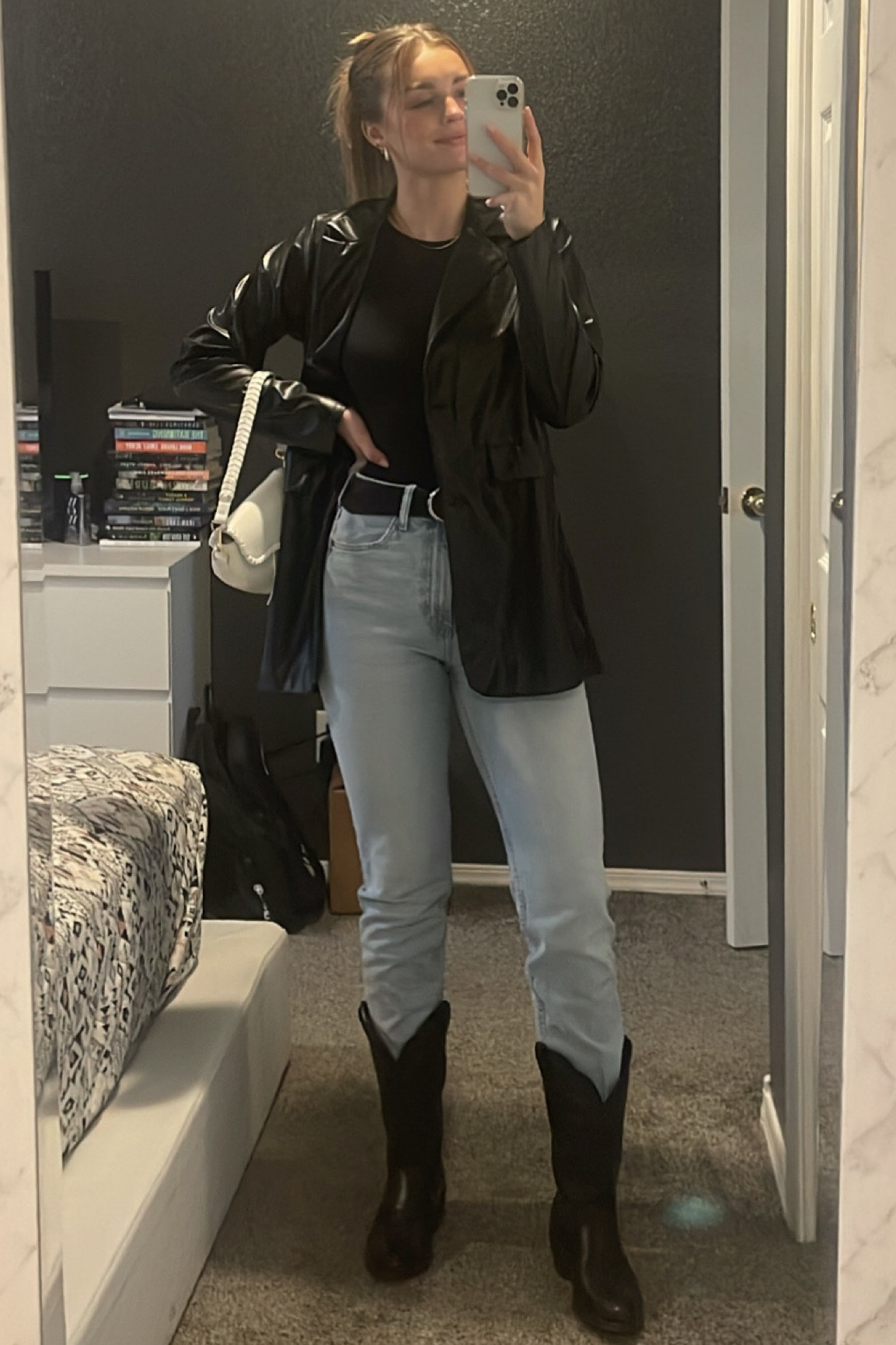 cowboy boots over EVERTHING 

#cowboyboots #cowboybootoutfit #winteroutfit #falloutfit #basics 

#LTKshoecrush #LTKstyletip