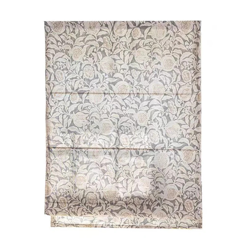 Custom Cotton and Polyester Blends Roman Shade, for Bedroom, Living and Kitchen, With Cords, Pome... | Etsy (US)