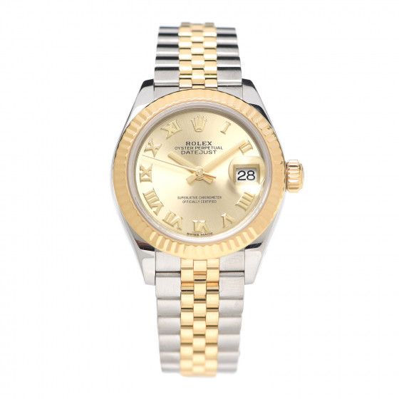 ROLEX

Stainless Steel 18K Yellow Gold 28mm Oyster Perpetual Datejust Watch Champagne 279173 | Fashionphile