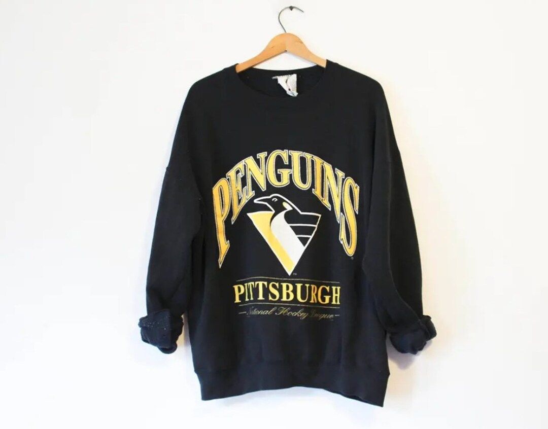Vintage 90s Pittsburgh Penguins Hockey Sweatshirt, Pittsburgh Penguins Shirt, Pittsburgh Hockey S... | Etsy (US)