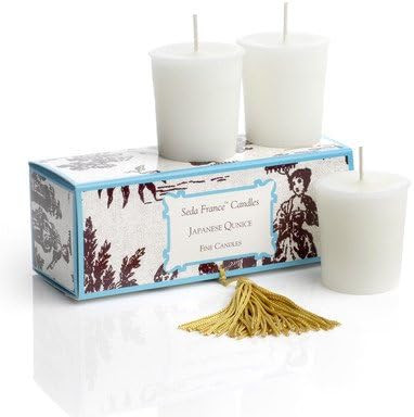 Classic Toile Japanese Quince Votive Candle Set | Amazon (US)