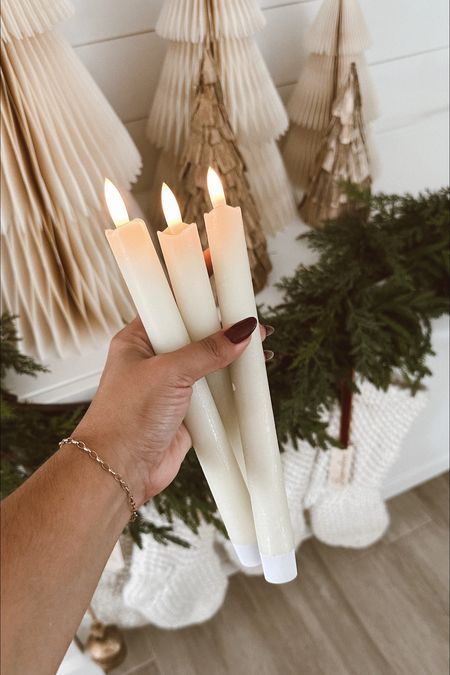 Flambeas ivory taper candles / flickering with remote / real wax faux candles #tablescape #christmastable #remotecandles #ivorycandles #amazon #amazonfind 

#LTKHoliday #LTKunder50 #LTKhome