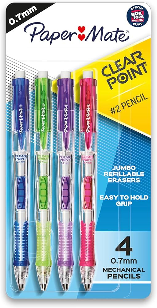 Paper Mate Clearpoint Mechanical Pencils 0.7mm HB #2 Pencil Set Art Supplies Teacher Supplies Ske... | Amazon (US)