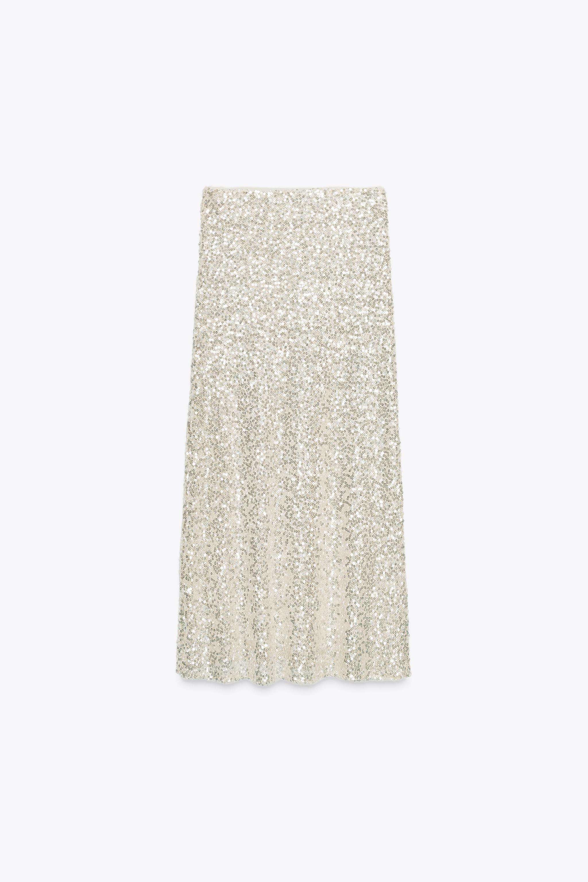 SEQUINED MIDI SKIRT | Zara US