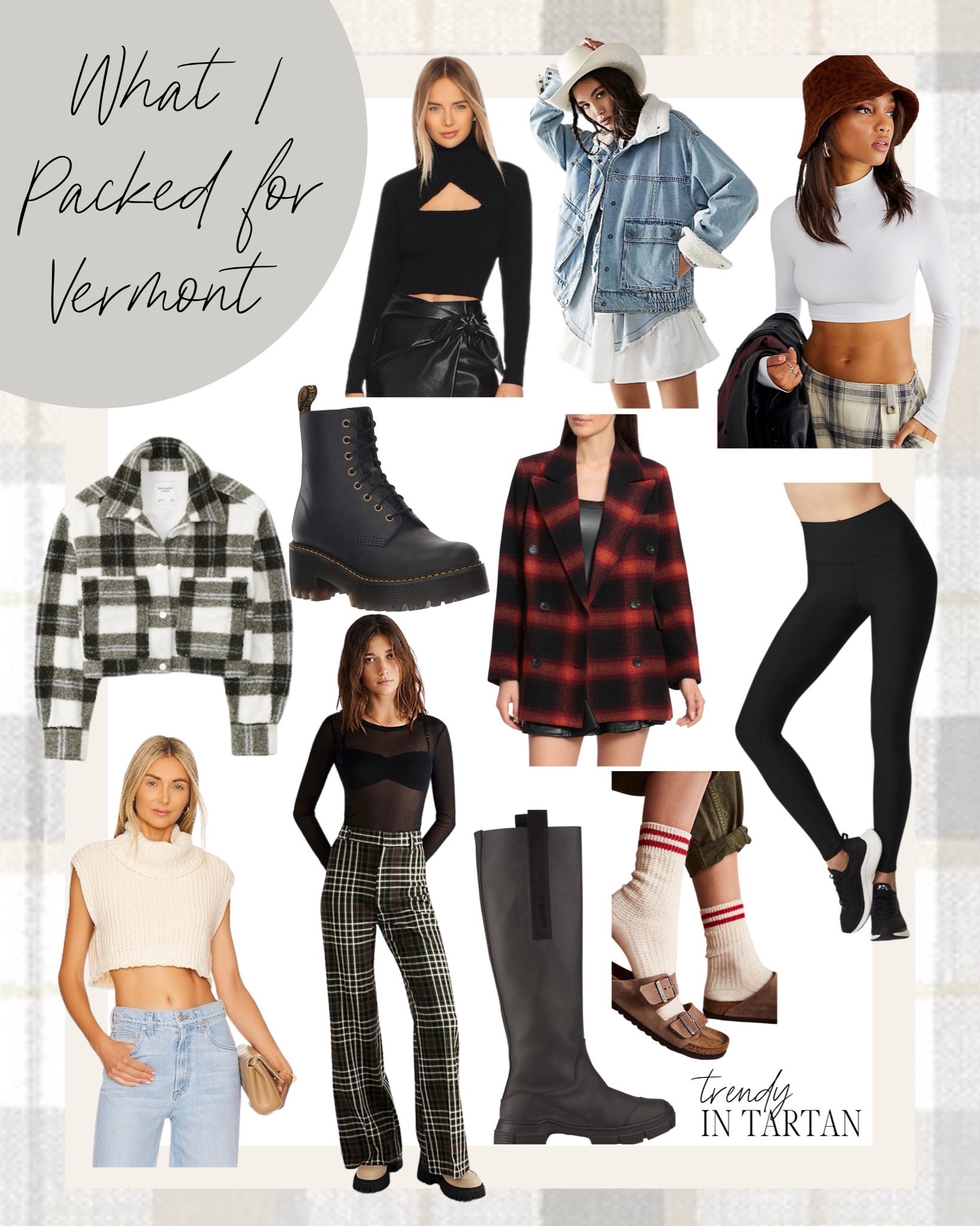 What I packed for Vermont

Flannel, shacket, fleece, turtleneck, leggings, knee high boots, blazer, denim jacket, cropped top, socks, Chelsea boots 

#LTKtravel #LTKSeasonal #LTKstyletip