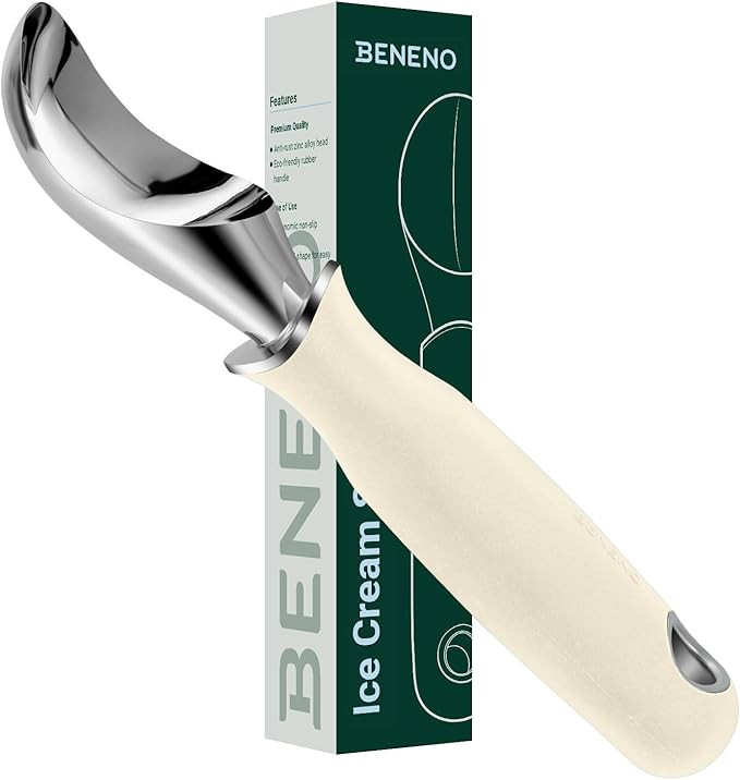 Beneno Heavy Duty Ice Cream Scoop - Upgraded Anti-Fracture Design, Comfortable Grip Long Handle, ... | Amazon (US)