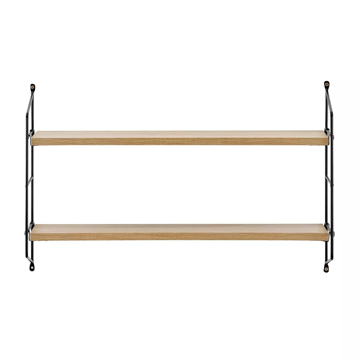 24.5" x 15.75" Severini Floating Bracket 2 Tier Wall Shelf - Danya B. | Target
