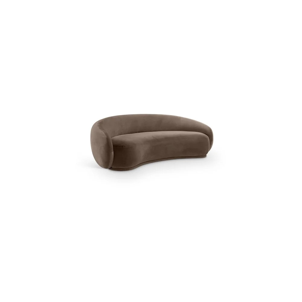 Meridian Furniture Emery Brown Velvet Sofa | Walmart (US)