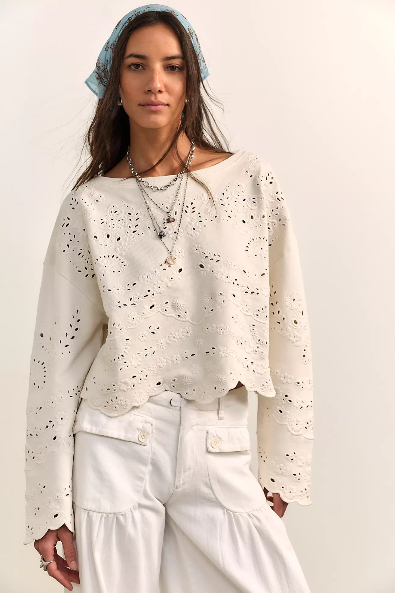 Sweat-shirt brodé Iris | Free People FR