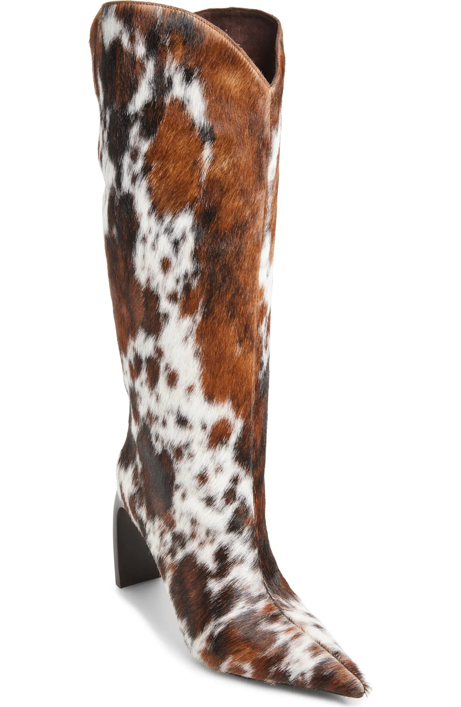 Jeffrey Campbell Pinpoint Pointed Toe Knee High Western Boot (Women) | Nordstrom | Nordstrom