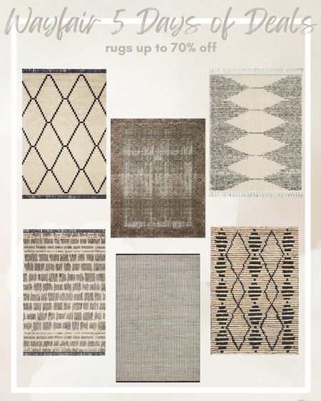 LAST DAY of 5 Days of Deals at @Wayfair!! Free shipping & up to 70% off! Rugs - neutral home - neutral home decor - indoor rugs - living room rug - bedroom rug - bathroom rug - foyer rug #wayfairpartner #wayfair #sale 

#LTKhome #LTKfindsunder100 #LTKsalealert
