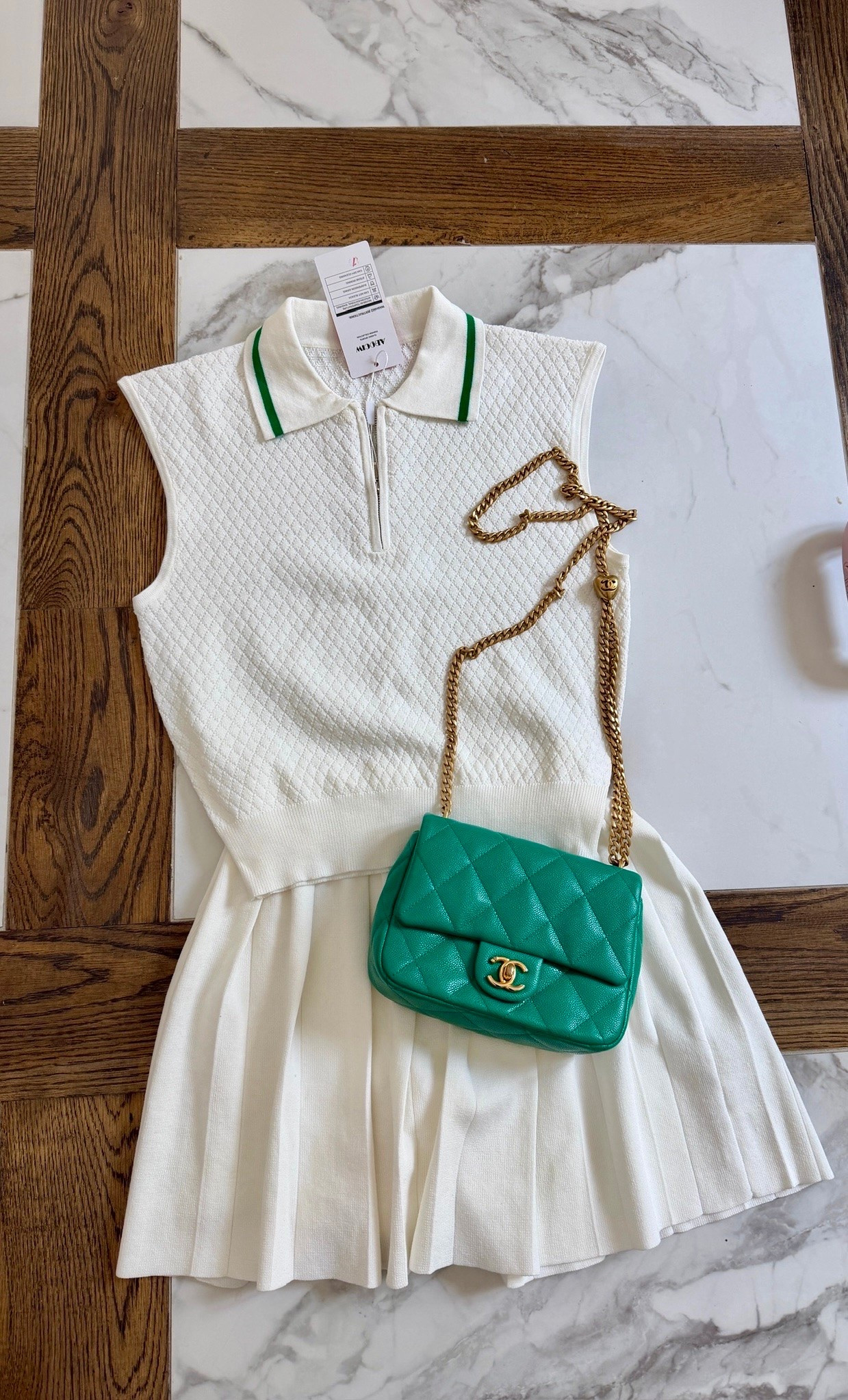 Cutie Amazon set I got as an option to wear for a fun work event!! I got size small💚 The purse is my July “borrowed” bag from Vivrelle! 

Amazon fashion, Amazon finds, Amazon golf outfit, Matching sets, Golf outfits, Summer outfits, Gemme Beauty, Emily Gemma

#LTKSeasonal #LTKActive #LTKdayinmylife