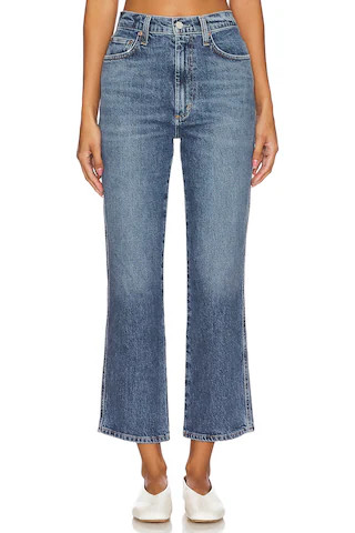 AGOLDE Pinch Waist High Rise Kick Flare Jeans in Fix from Revolve.com | Revolve Clothing (Global)