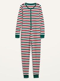 Matching Printed Thermal-Knit One-Piece Pajamas for Women | Old Navy (US)