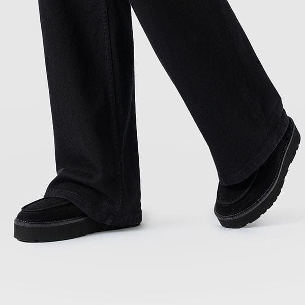 Sloane Shearling Clog - Black | Saint + Sofia