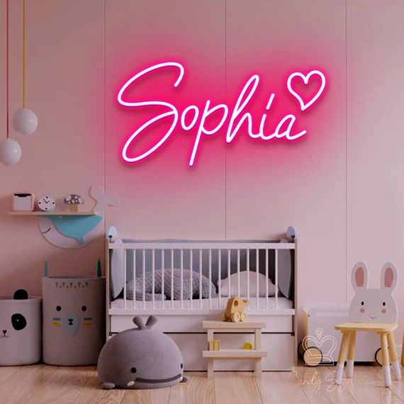 Custom Name Neon Sign Kid Room Decorations Toys Home Wall | Etsy | Etsy (US)