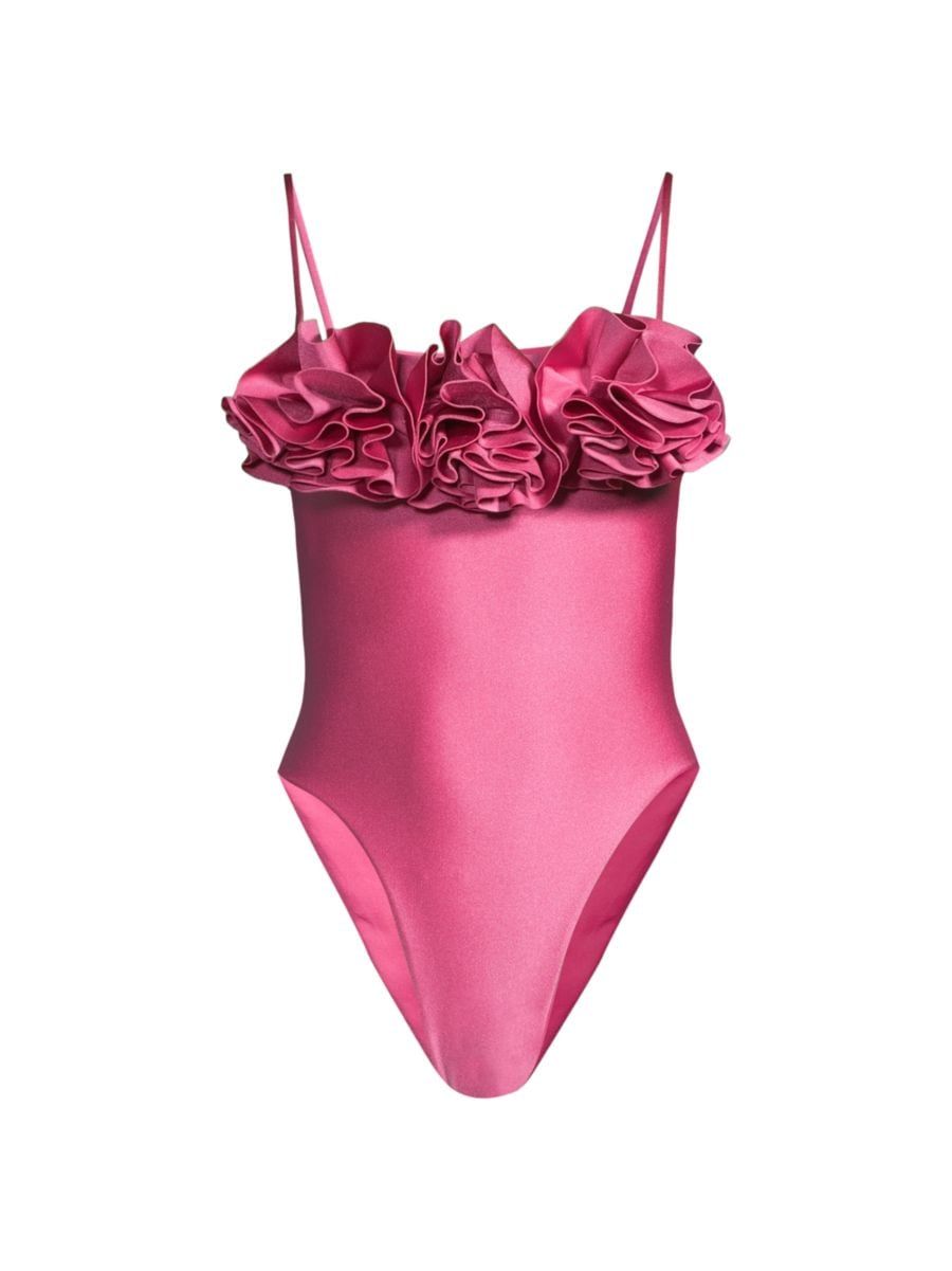 Danae Ruffle One-Piece Swimsuit | Saks Fifth Avenue