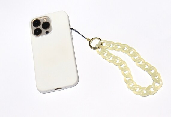 Phone Charm Chunky Acrylic Chain Link Phone Strap / Wristlet - Etsy | Etsy (US)