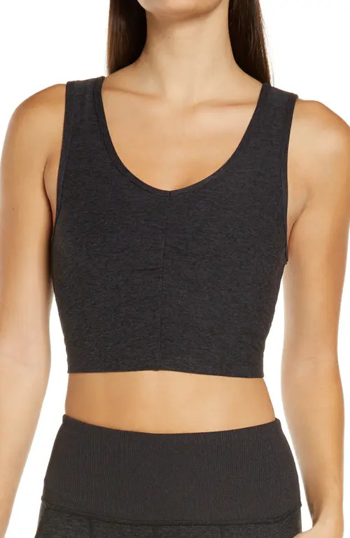 zella Restore Soft Lounge Longline Bra in Black at Nordstrom, Size X-Small | Nordstrom