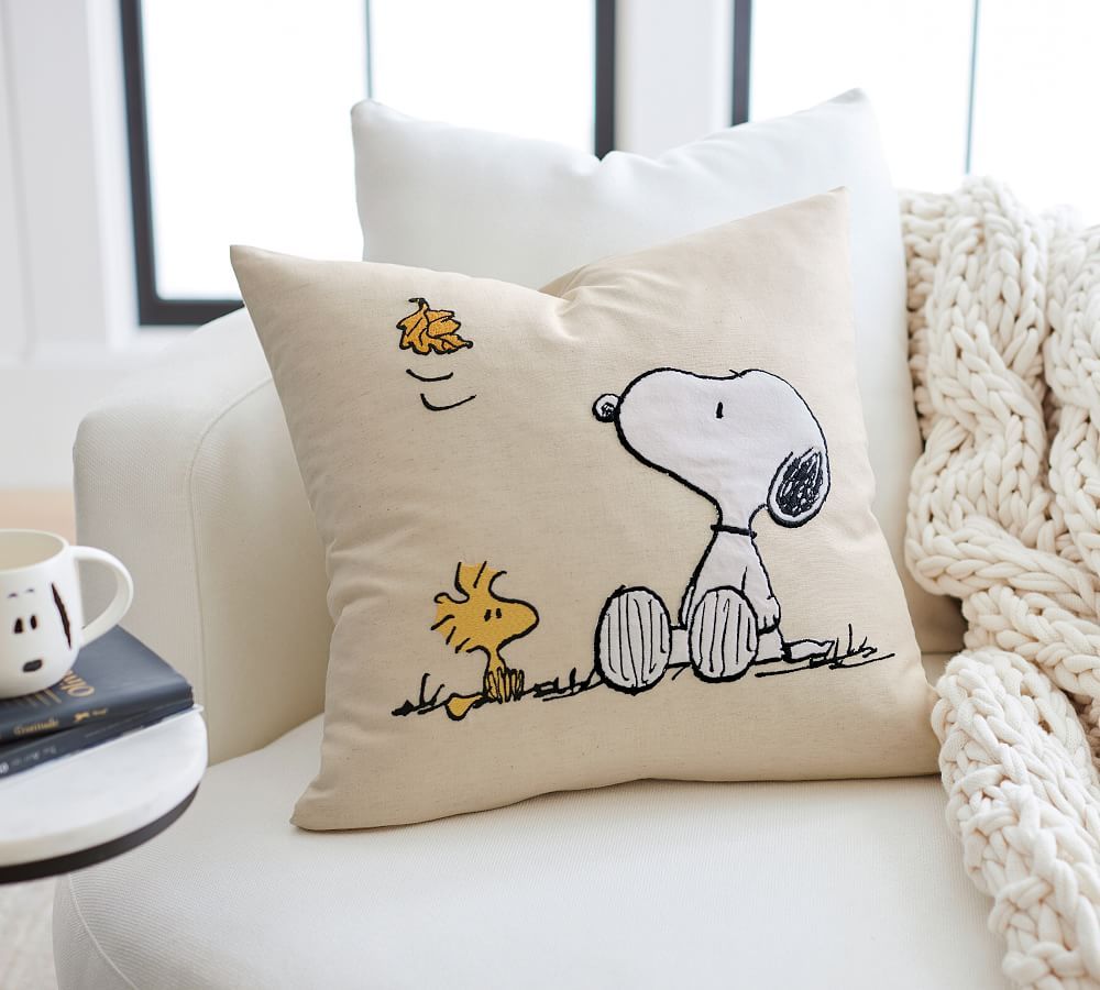 Peanuts™ Fall Is Here Charlie Brown™ Throw Pillow | Pottery Barn (US)