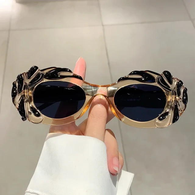 KAMMPT Vintage Oval Women Sunglasses Stylish Candy Color Cloud Shaped Rim Shades 2023 New Trendy ... | AliExpress (US)