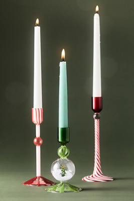 Swirl Glass Candle Holder | Anthropologie (US)