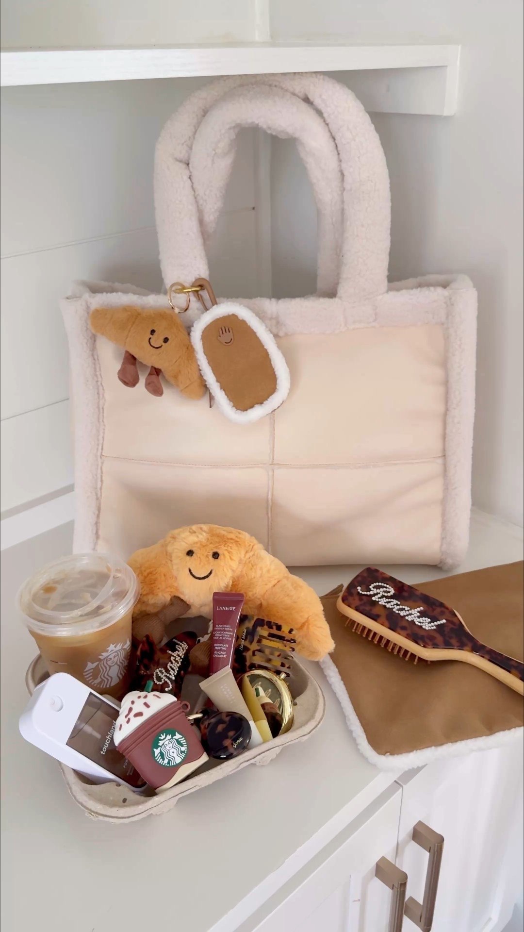 Amazon bag charms, amazon bag, amazon fashion, amazon finds, amazon favorites, amazon must haves, Jellycat, amazon gifts for her, amazon gift ideas for her, amazon gift guide for her, gift basket 

The bag looks darker in the picture online! But in person it’s this pretty light color!🤍 color N Ivory 

#LTKGiftGuide #LTKFindsUnder50 #LTKHoliday