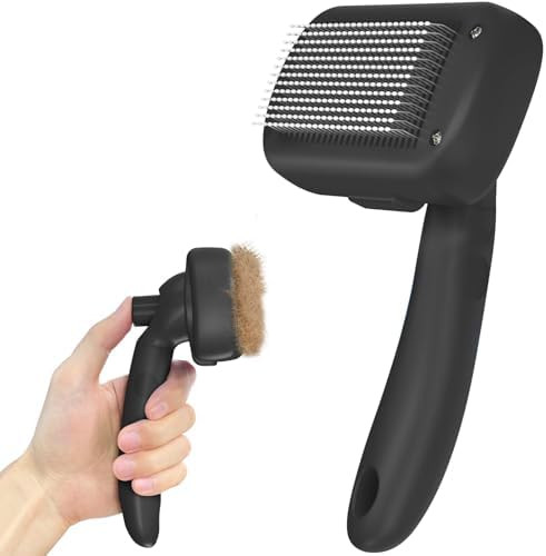 Self Cleaning Shedding Brush - Skin Friendly Grooming Tool for Dogs, Cats, and Puppies, Desheddin... | Amazon (US)