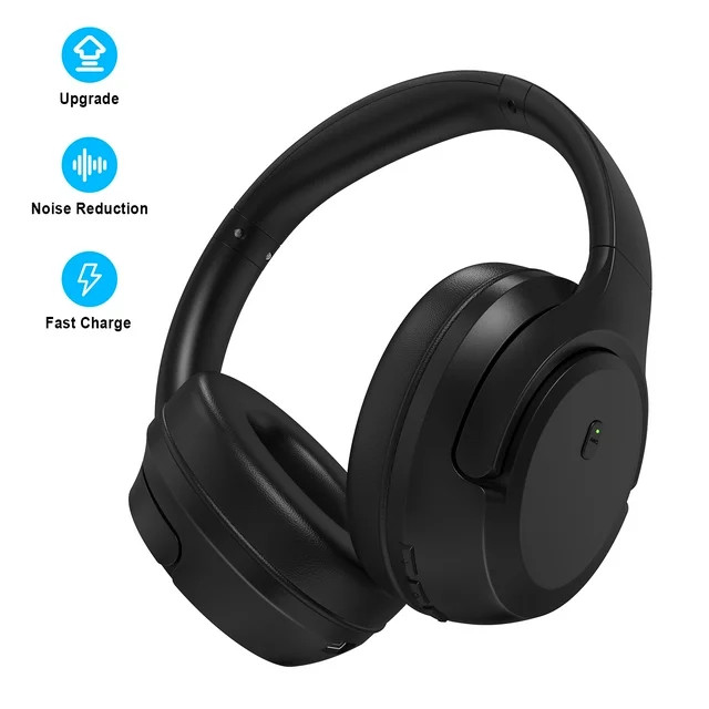 VILINICE Wireless Bluetooth Over The Ear Headphones with Microphone , Active Noise Cancelling Hea... | Walmart (US)