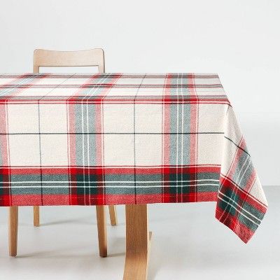 Holiday Plaid Tablecloth Red/Green - Hearth & Hand™ with Magnolia | Target