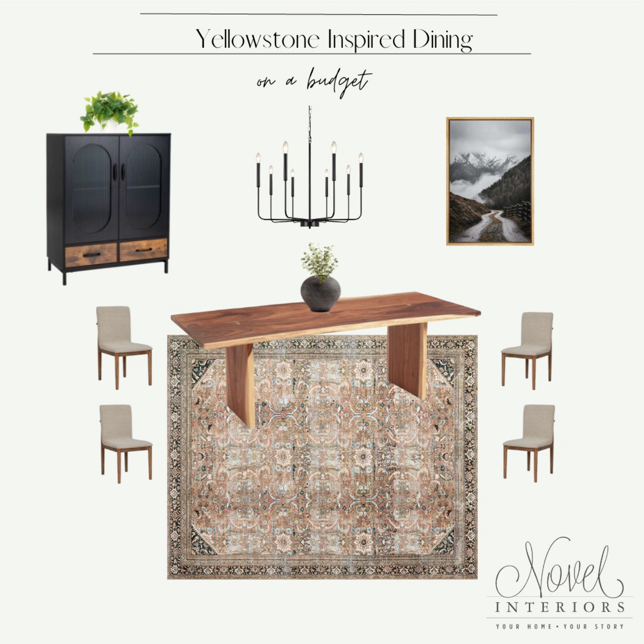Do you love the show Yellowstone? I wanted to offer a masculine and organic dining space inspired by the mountains. All for under $3500! 

#LTKfamily #LTKhome #LTKeurope