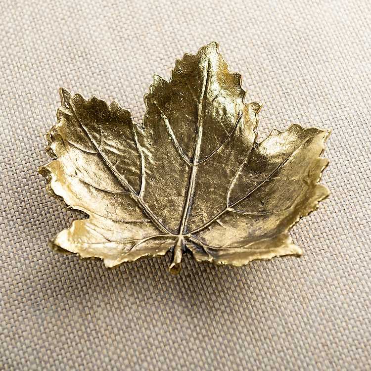 Golden Leaf Tray, 7 in. | Kirkland's Home