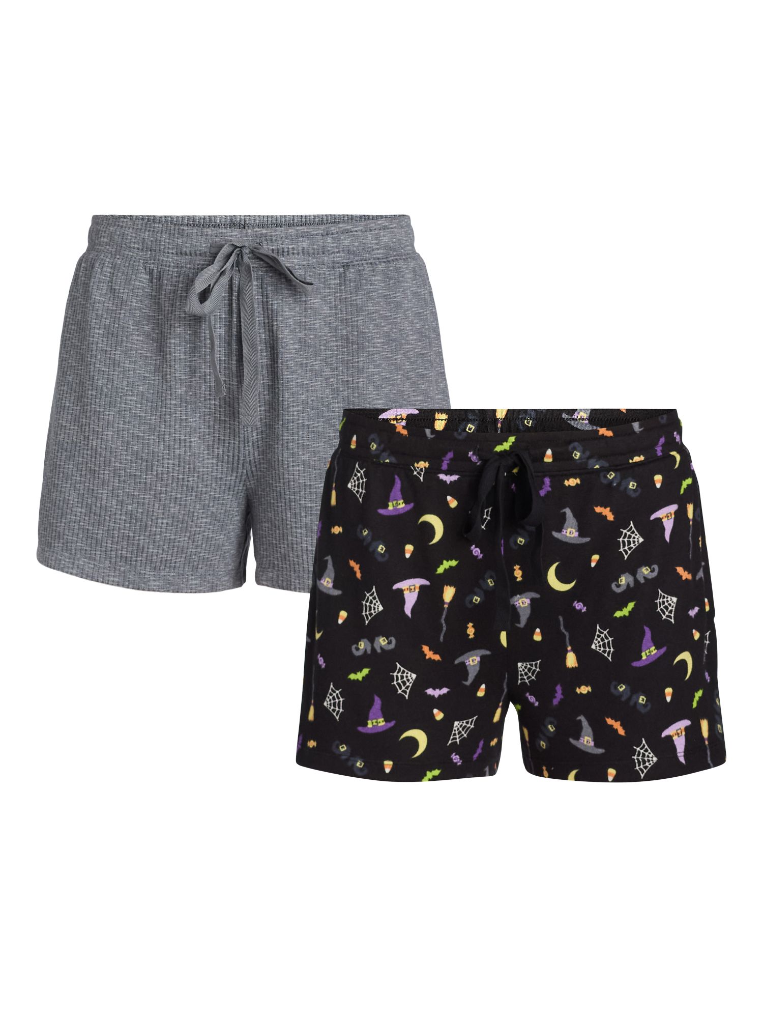 Women’s Halloween Sleep Shorts from Way to Celebrate, 2-Pack, Sizes XS-3X | Walmart (US)