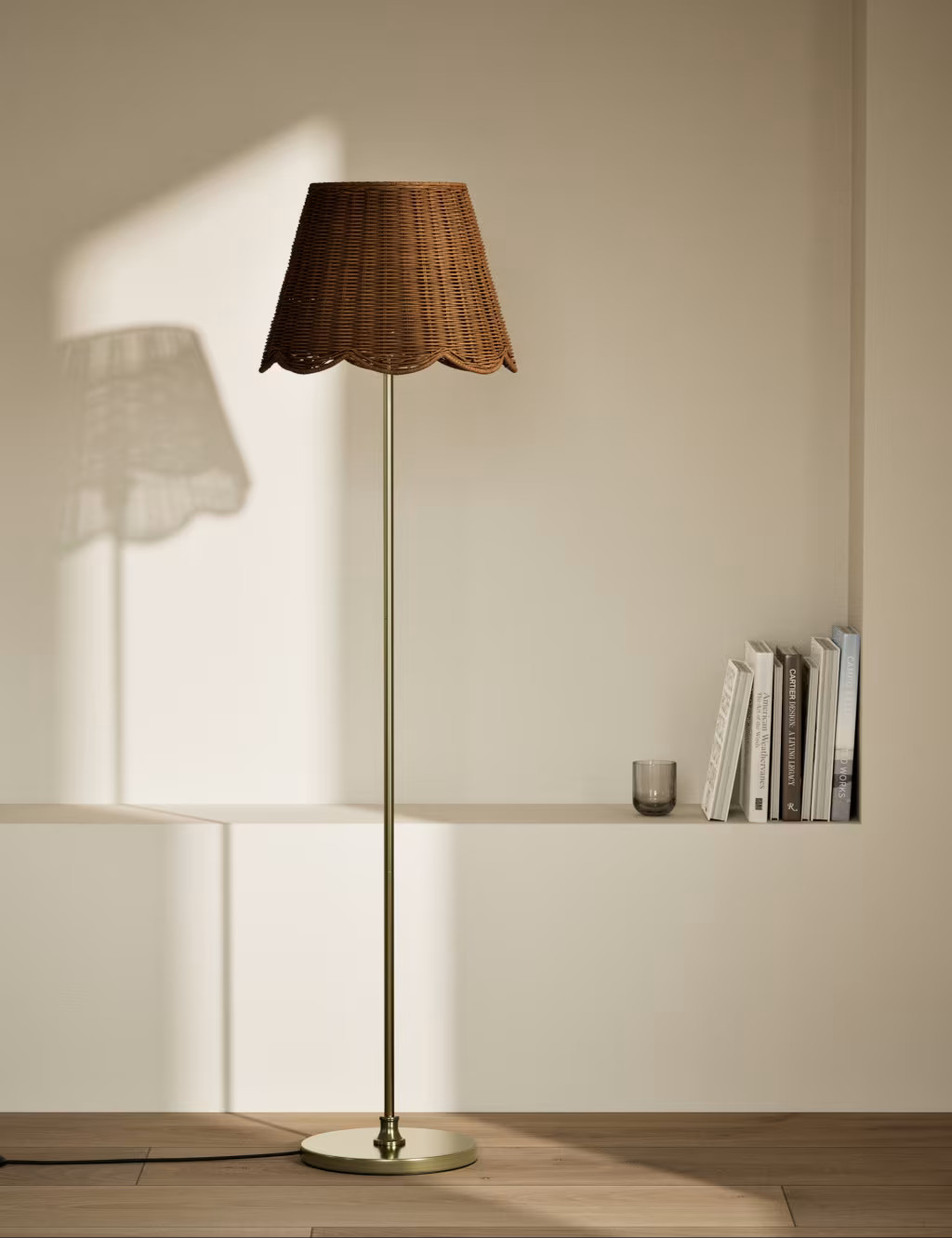 Wicker Scallop Shade Floor Lamp | Marks & Spencer (UK)
