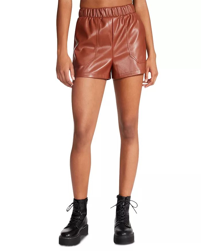 Faux The Record Faux Leather Shorts | Bloomingdale's (US)