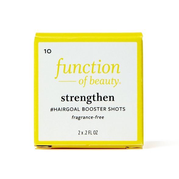 Function of Beauty Strengthen #HairGoal Booster Shots with Pea Sprout Extract - 2pk/0.2 fl oz | Target