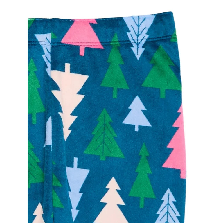 Holiday Time Girls Tight Fit Christmas Pajamas Set, 2-Piece, Sizes 4-10 | Walmart (US)