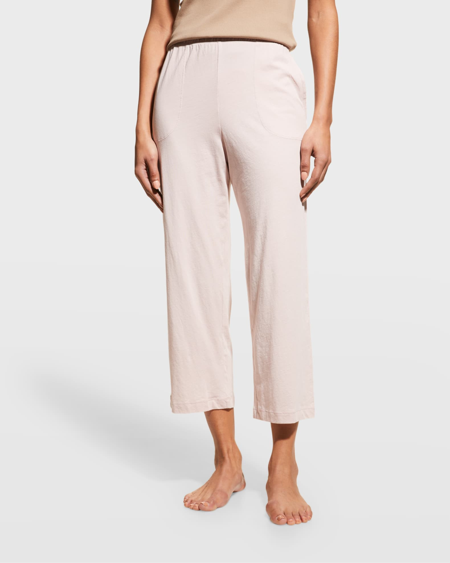 Skin Carlyn Pima Cotton Lounge Crop Pants | Neiman Marcus