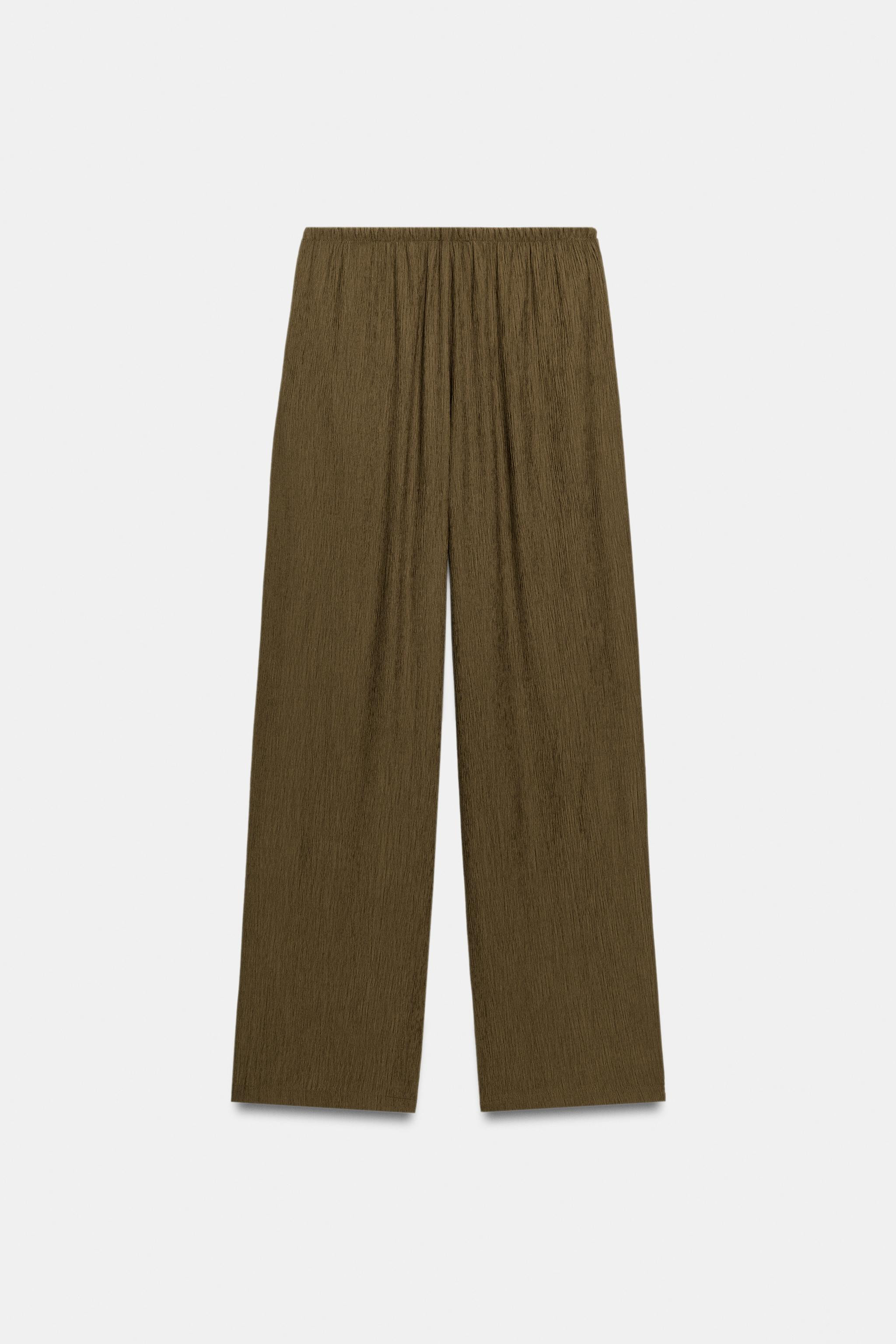 FLOWY STRAIGHT LEG PANTS | Zara US