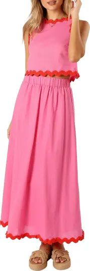 Chrissy Sleeveless Cotton Top & Maxi Skirt | Nordstrom