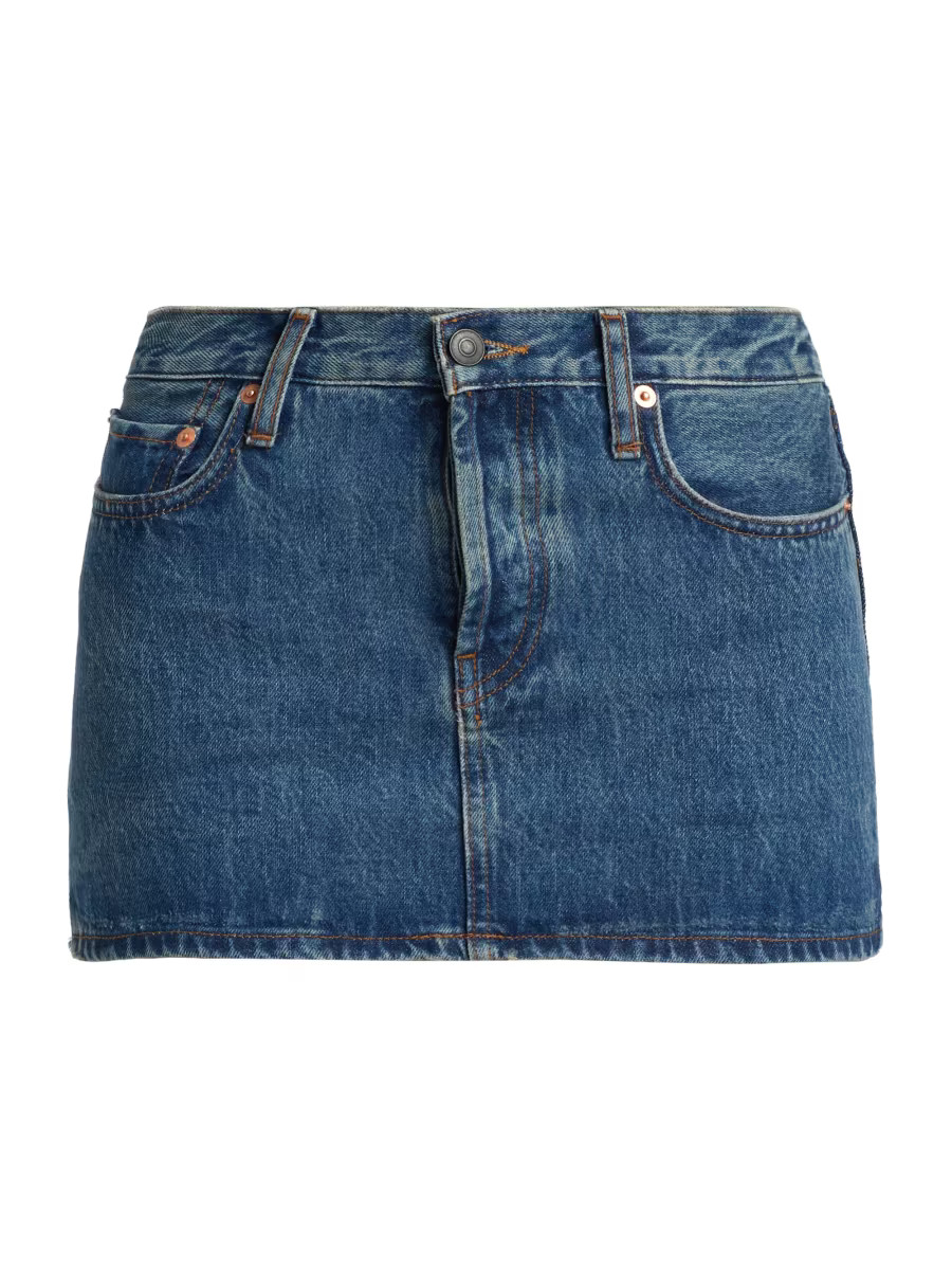 Denim Micro Miniskirt | Saks Fifth Avenue