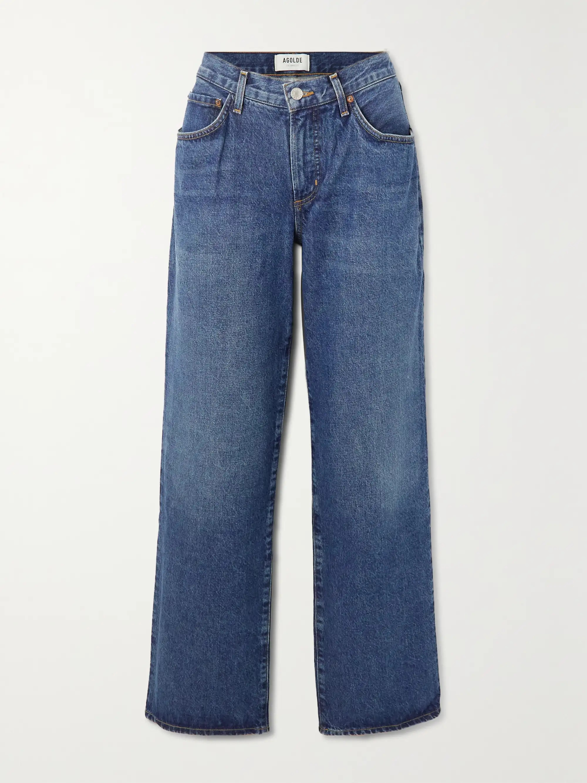 AGOLDE + NET SUSTAIN Fusion low-rise organic straight-leg jeans | NET-A-PORTER | NET-A-PORTER APAC