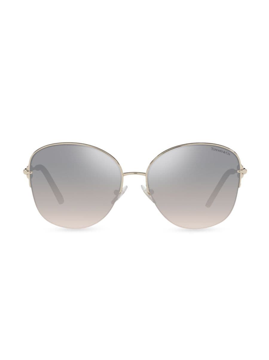 Tiffany HardWear 58MM Pillow Sunglasses | Saks Fifth Avenue