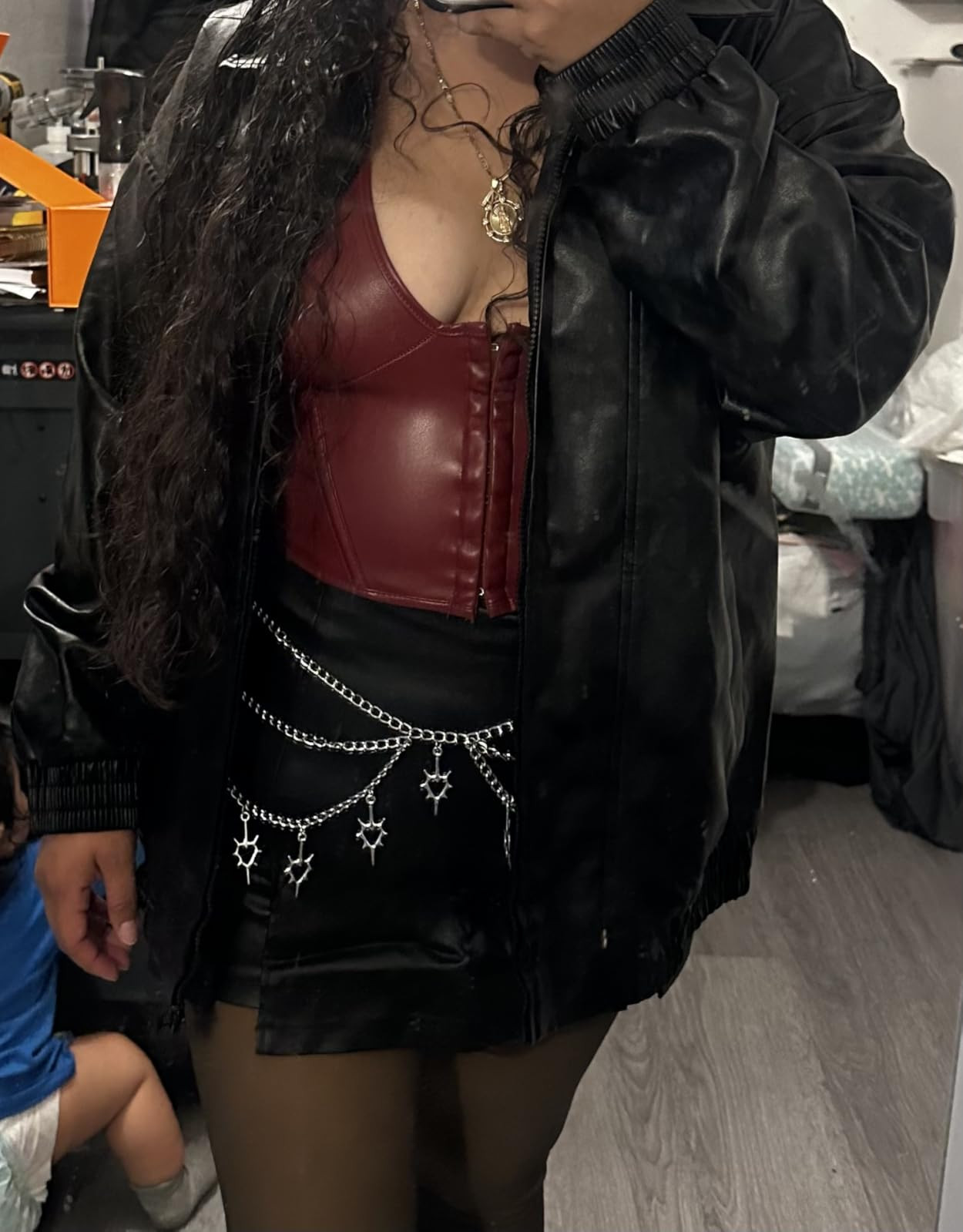 Sampeel Leather Jacket Women Faux Oversized Motorcycle Bomber Coats 2025 Fall Fashion Outfits Win... | Amazon (US)