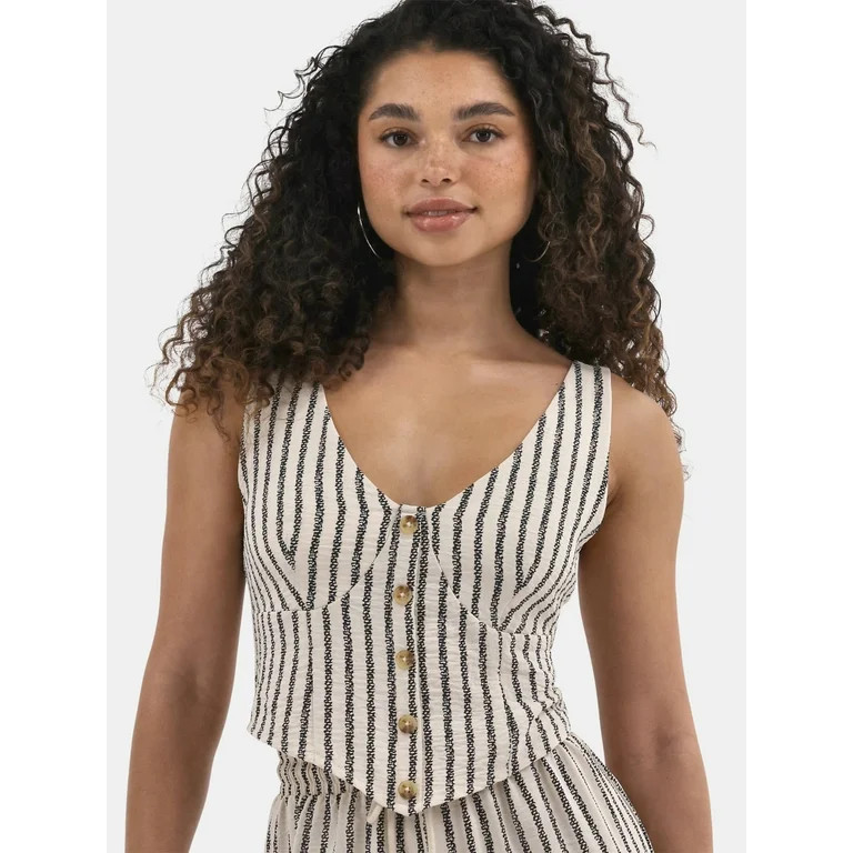 No Boundaries Vest and Cargo Pants Outfit Set, 2-Piece, Women's and Women's Plus | Walmart (US)